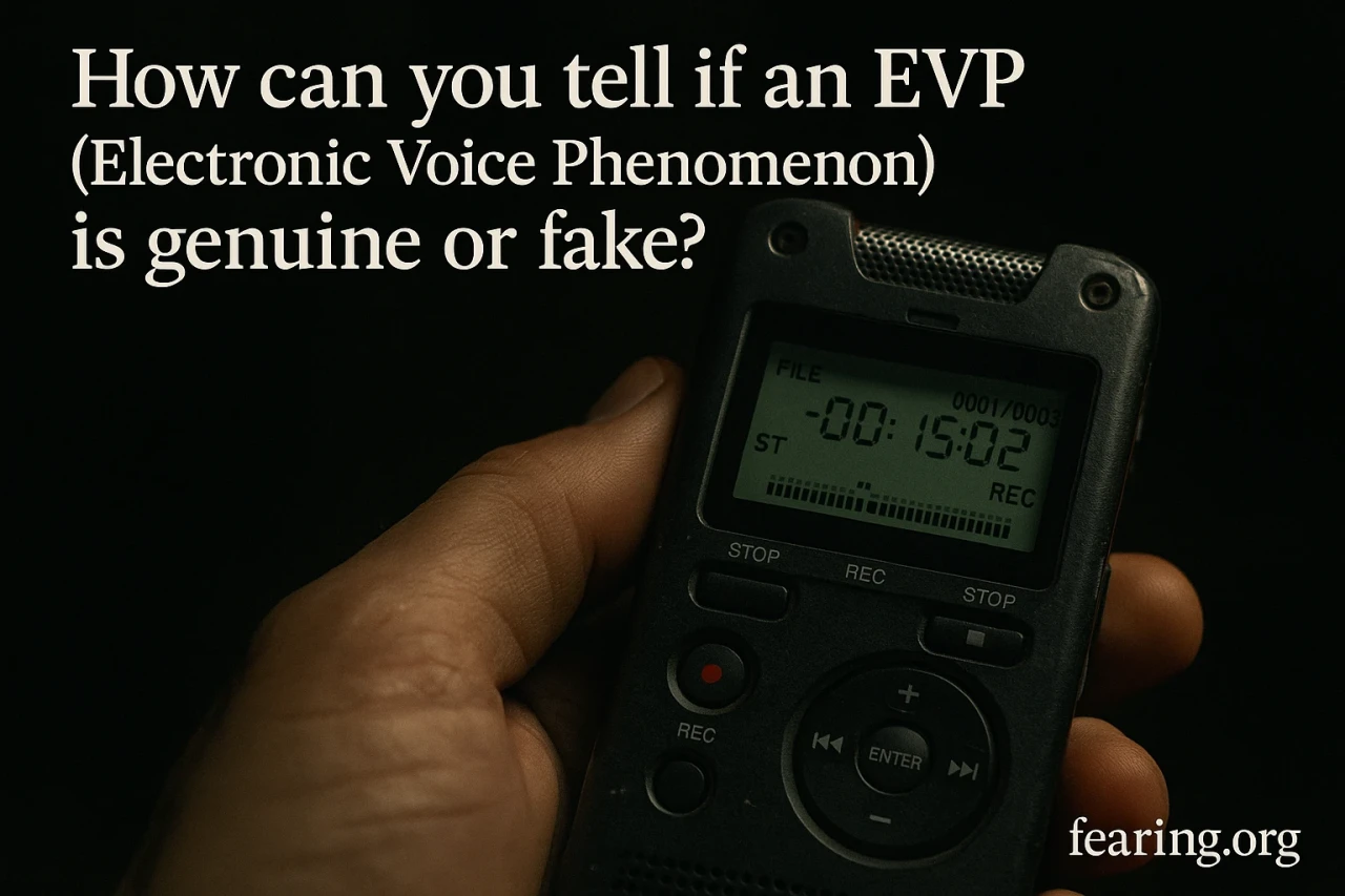 How Can You Tell If an EVP (Electronic Voice Phenomenon) Is Genuine or Fake?