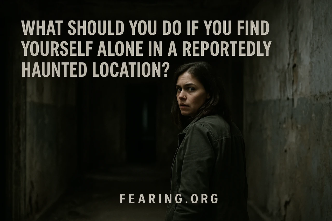 What Should You Do If You Find Yourself Alone in a Reportedly Haunted Location?