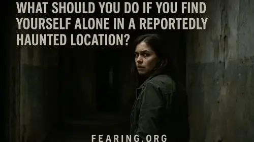 What Should You Do If You Find Yourself Alone in a Reportedly Haunted Location?
