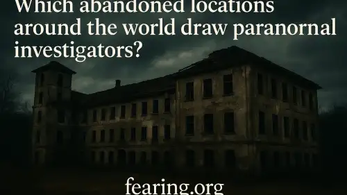 Which Abandoned Locations Around the World Draw Paranormal Investigators?